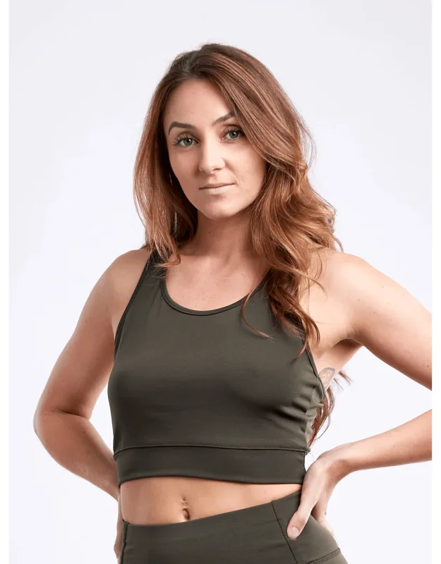 Lightweight Racerback Training Crop Tank Top