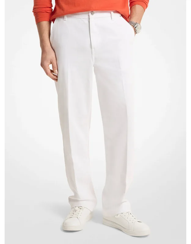 Straight-leg Stretch Denim Jeans