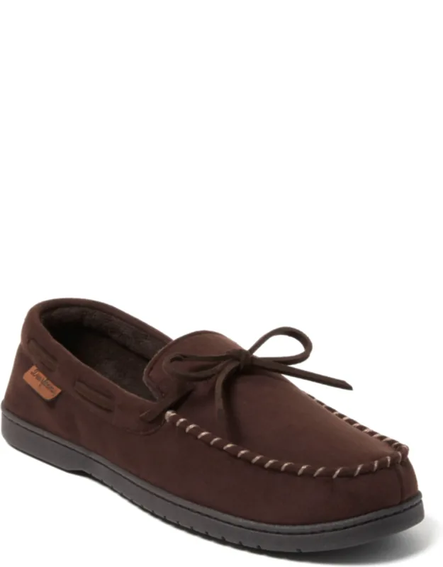 Toby Moccasin Slippers With Tie