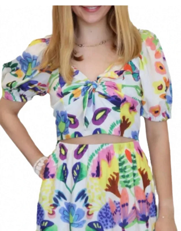 Tie Bustier Crop Top