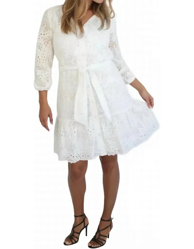Palm Eyelet Dress