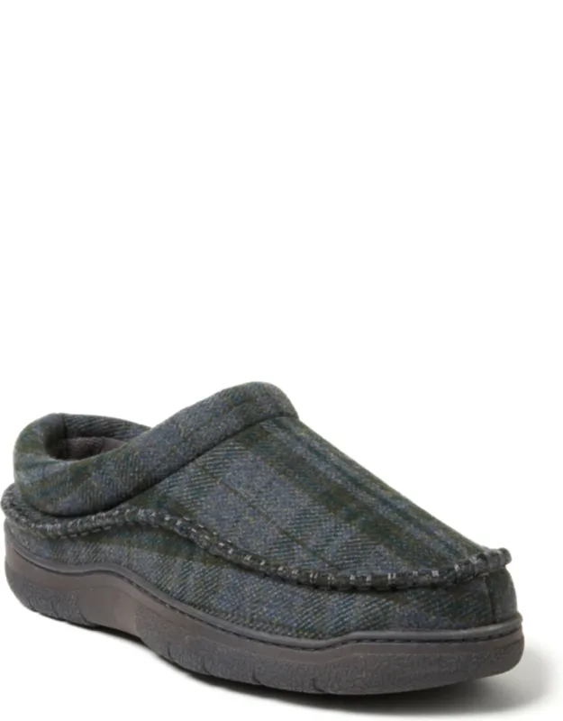 Thompson Plaid Moccasin Toe Clog House Slipper