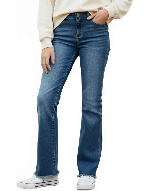 Mid Rise Flare Jeans