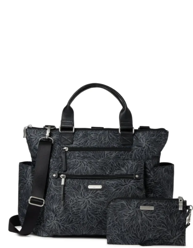 3-in-1 Convertible Tote Backpack With Rfid Wristlet