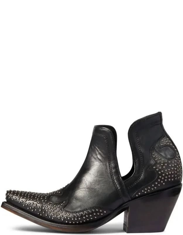 Dixon Studded Wingtip Western Booties