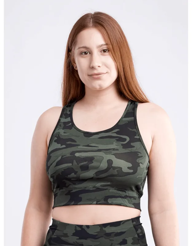 Lightweight Racerback Training Crop Tank Top