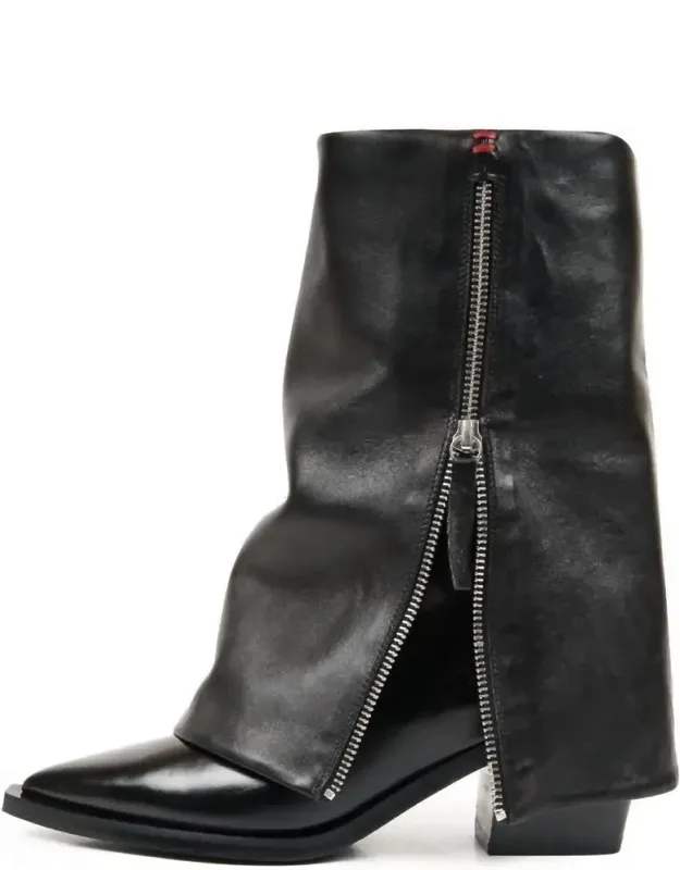Foldover Lug Sole Boots