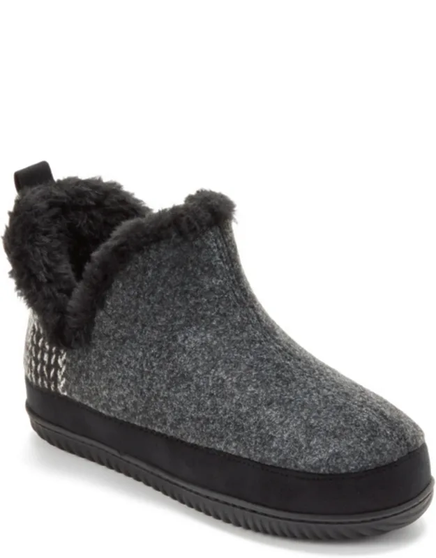Felted And Plaid Boot