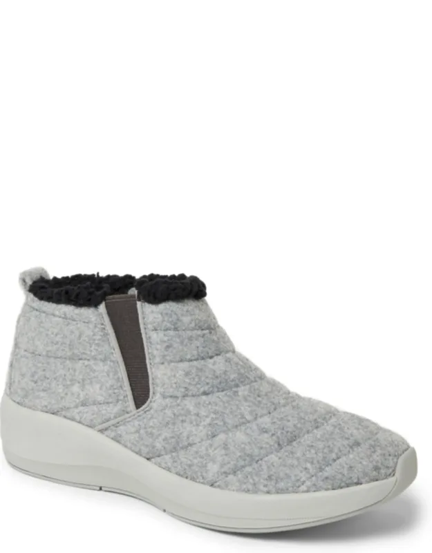 Dearfoams Naomi Double Gore Bootie With Memory Foam Insoles And Shock Absorption
