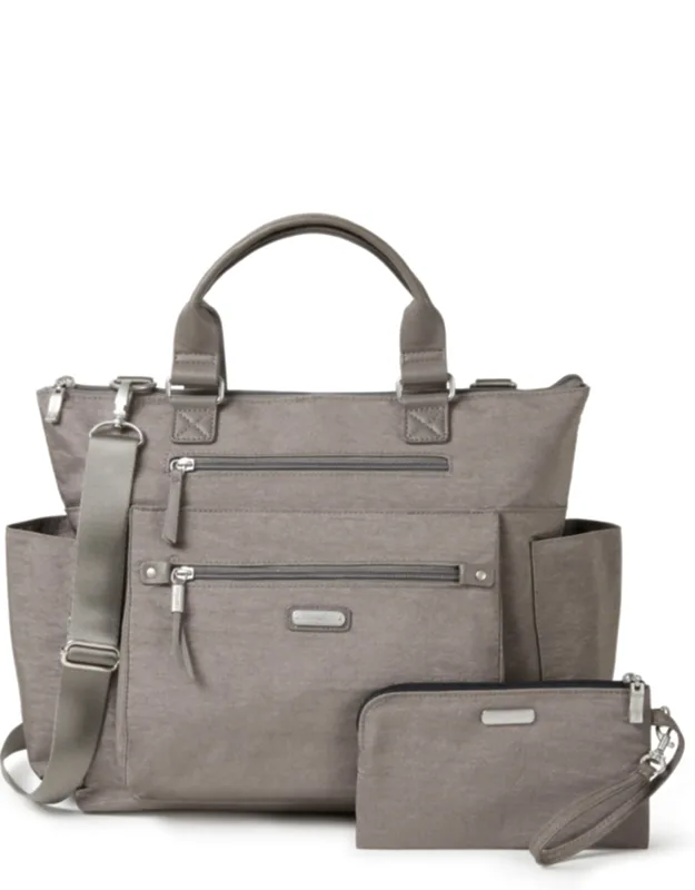 3-in-1 Convertible Tote Backpack With Rfid Wristlet