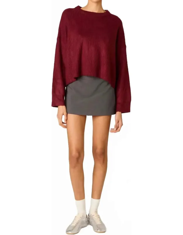 Wide Ribbed Knit Sweater