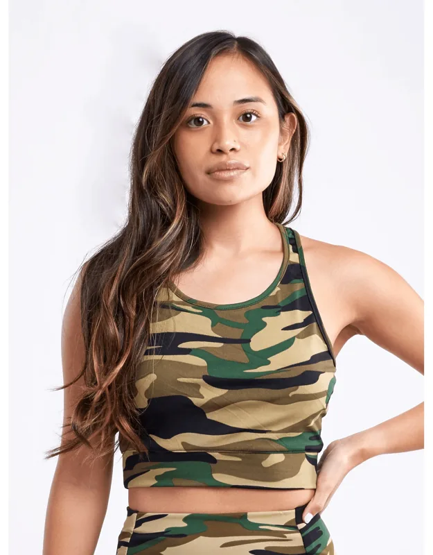 Lightweight Racerback Training Crop Tank Top