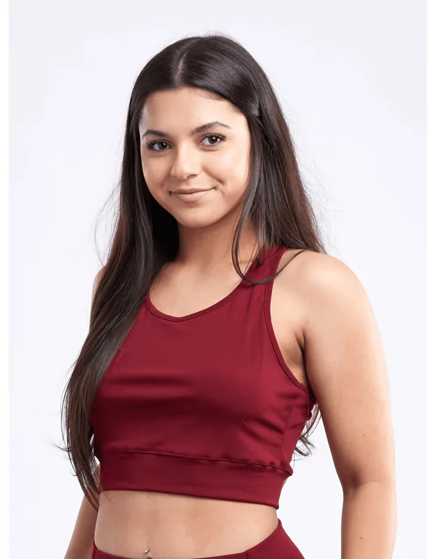 Lightweight Racerback Training Crop Tank Top