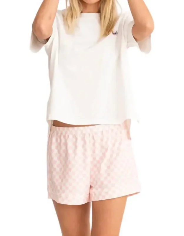 Pajama Set In Check Blossom