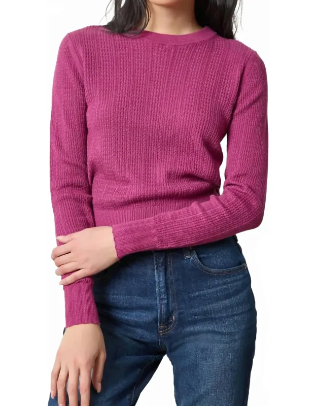 Multi Stitch Pullover Sweater