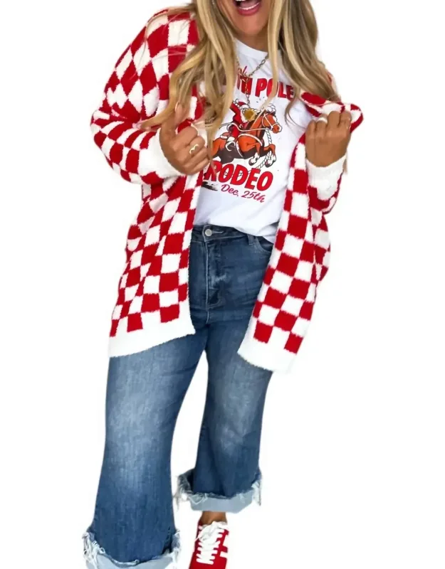 Checkerboard Cloud Cardigan