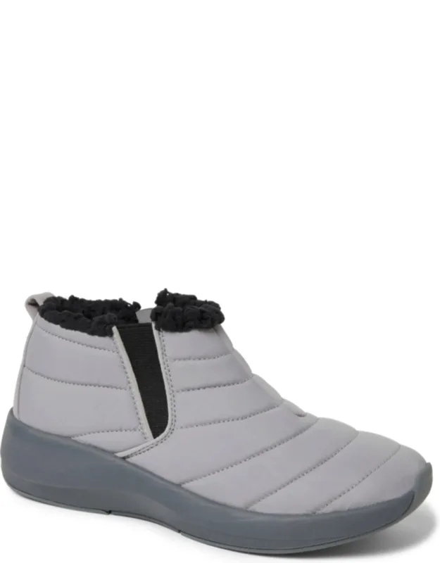 Dearfoams Naomi Double Gore Bootie With Memory Foam Insoles And Shock Absorption