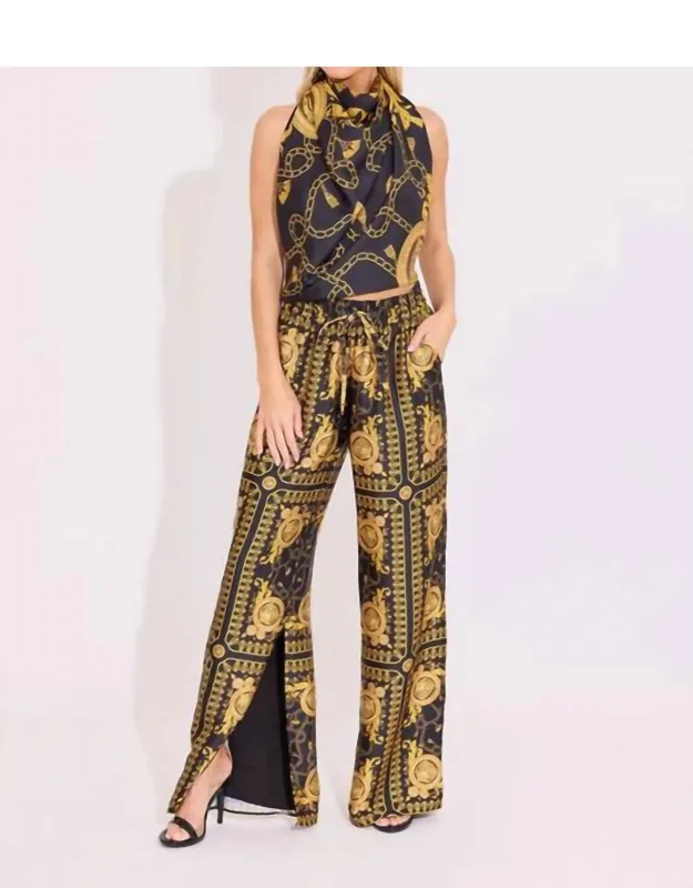 Pants With Side Slit