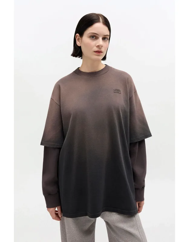 Mixed Washed Jersey Long-sleeve T-shirt