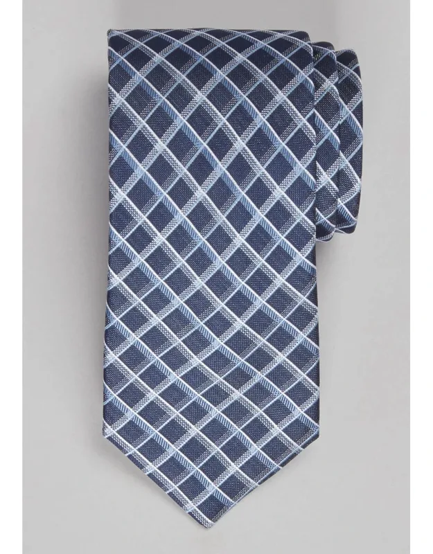 Fine Textures Grid Blend Tie