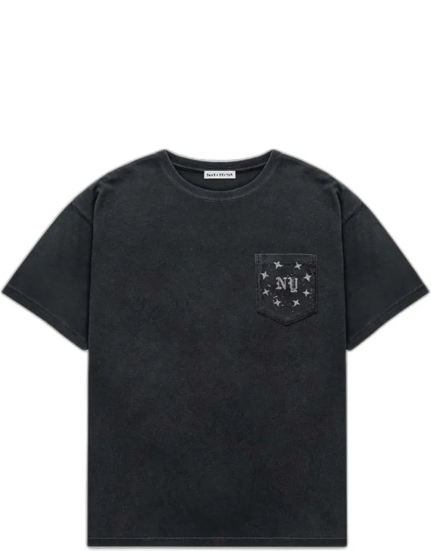 Ny Washed Black Pocket T-shirt