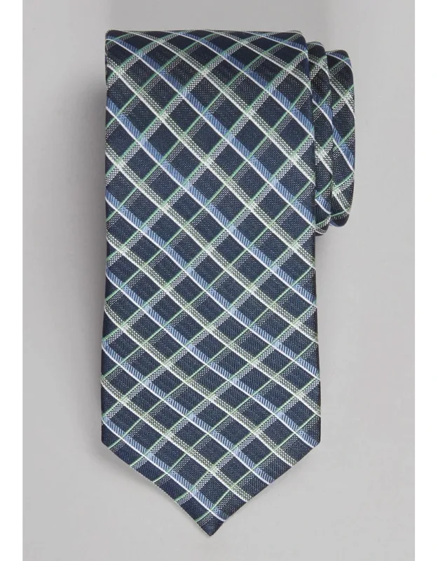 Fine Textures Grid Blend Tie