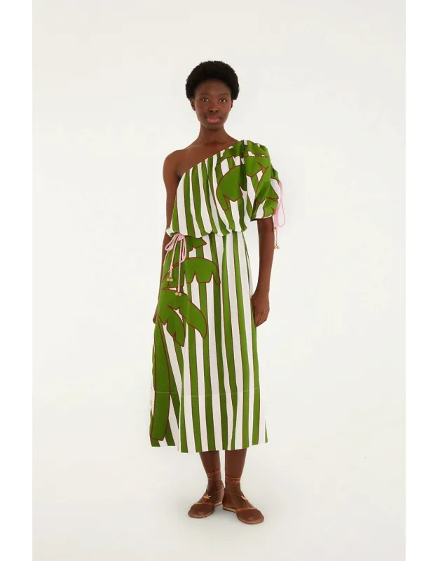 One-shoulder Midi Dress