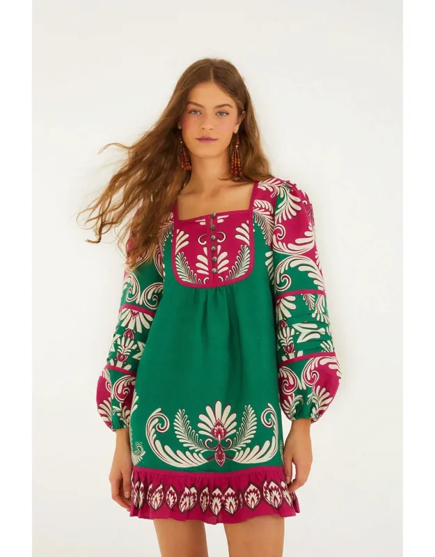 Spring Arabesc Mini Dress