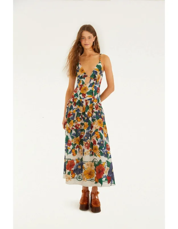 Embroidered Maxi Dress