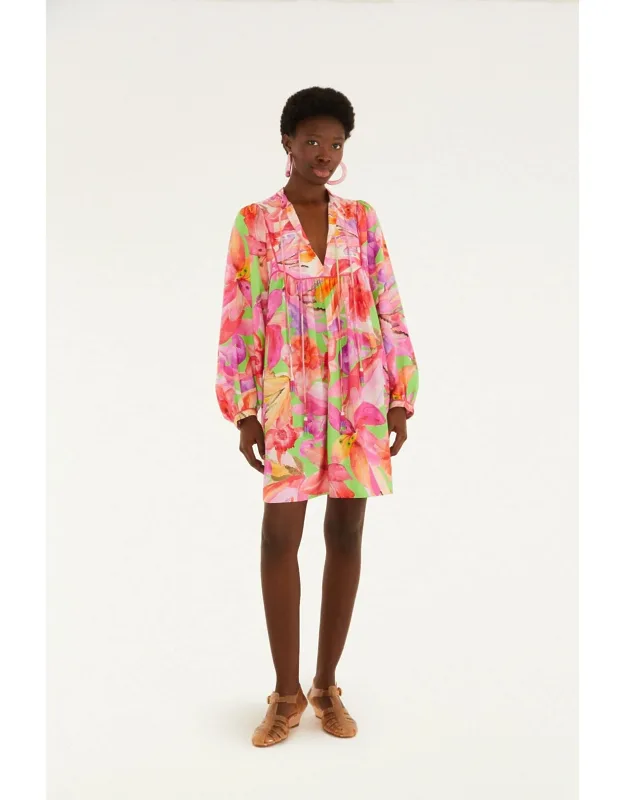 Artsy Flora Mini Dress