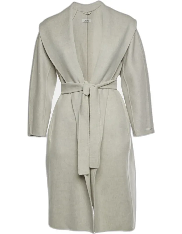 Wool Shawl Collar Belted Coat