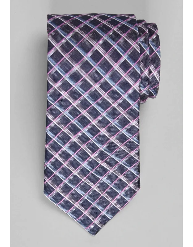 Fine Textures Grid Blend Tie