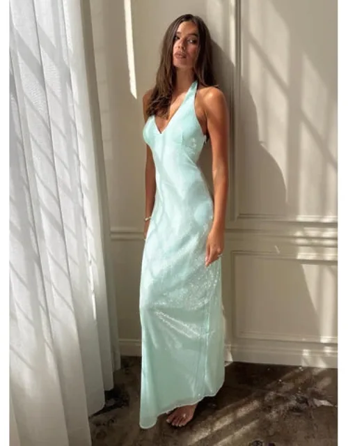 Isanna Halter Sequin Maxi Dress