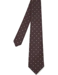 Silk And Wool-blend Polka Dot Tie