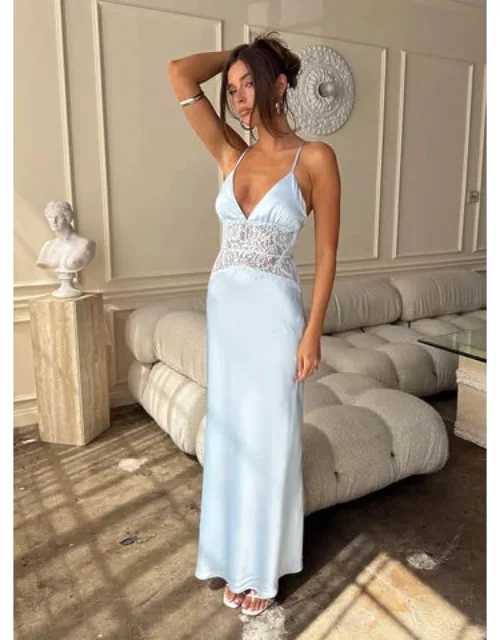 Klairee Halter Lace Maxi Dress