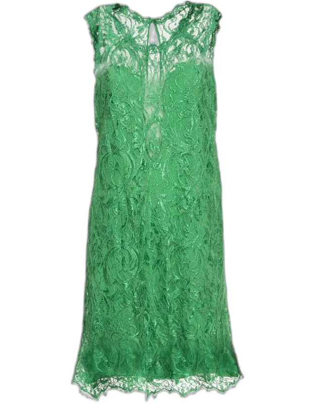 Guipure Lace Sleeveless Mini Dress