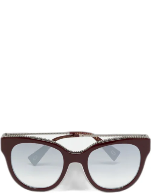 Mirrored Gradient Cat Eye Sunglasses