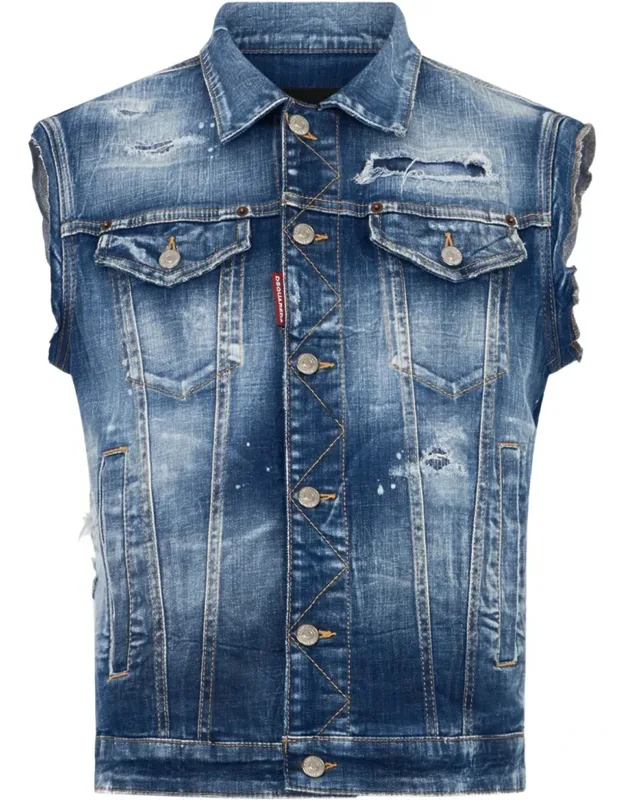 Distressed Denim Jacket
