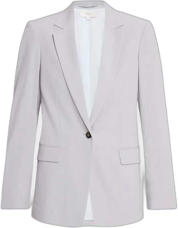 Linen-blend Blazer