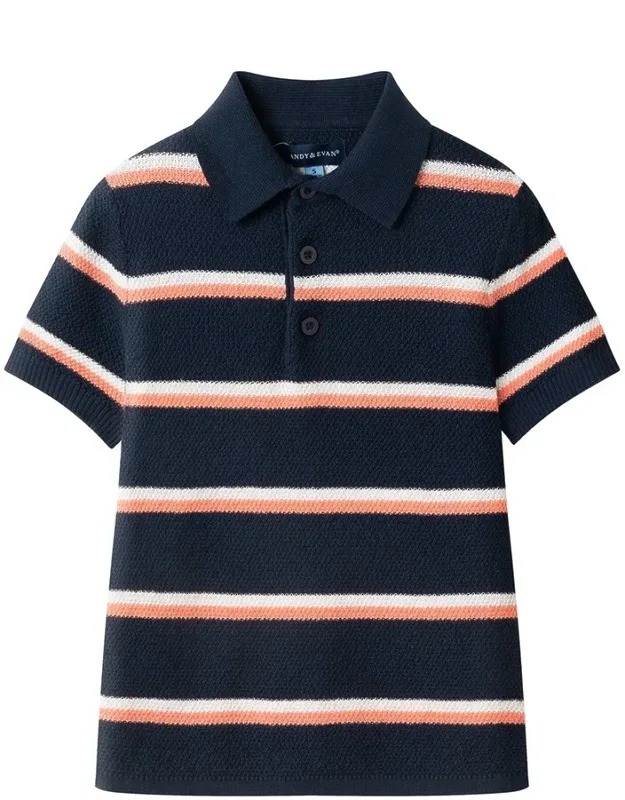 Stripe Polo Sweater