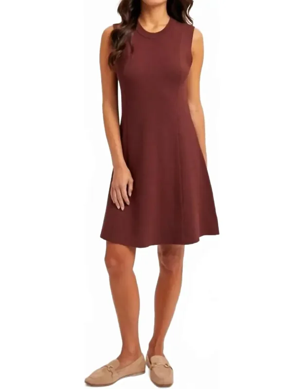 Fitted Flare Sweater Dress