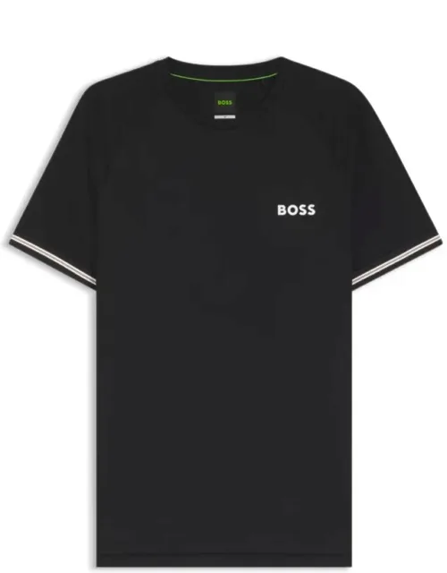 Active Slim-fit T-shirt With Tennis-ball Embossing