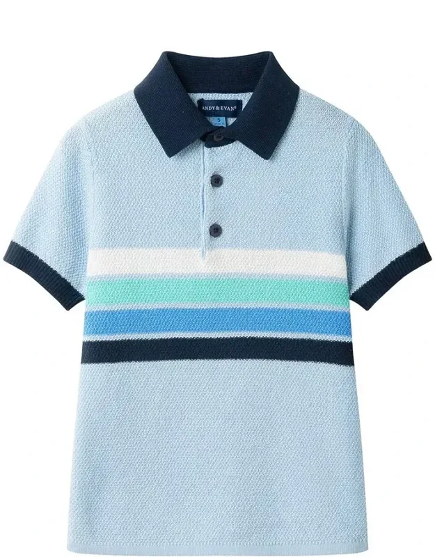 Stripe Polo Sweater