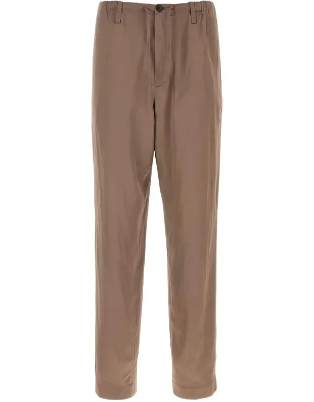 Relaxed Fit Trousers With Buttoned Back Pocket