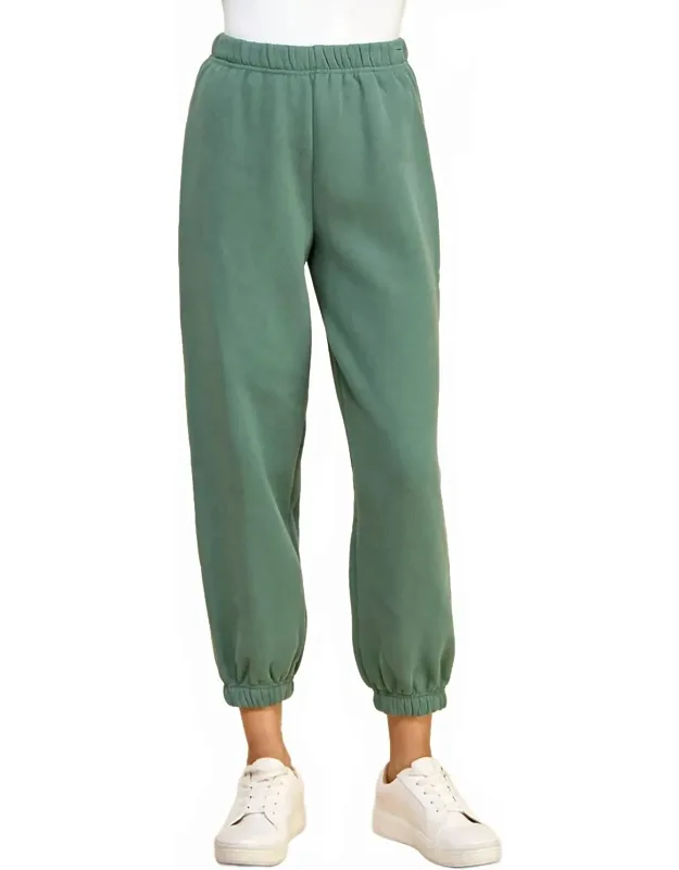 Elastic Waistband Jogger Pants