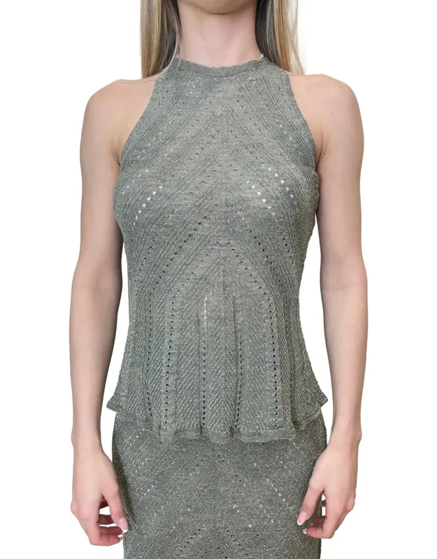 Textured Knit Tank Top