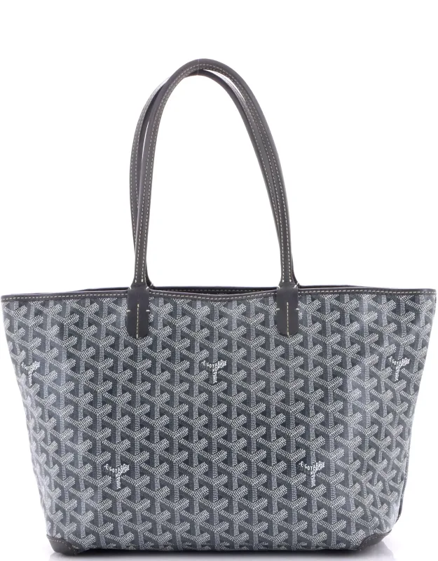Artois Tote Coated Canvas Pm With Edge Wear And Minor Scuffs