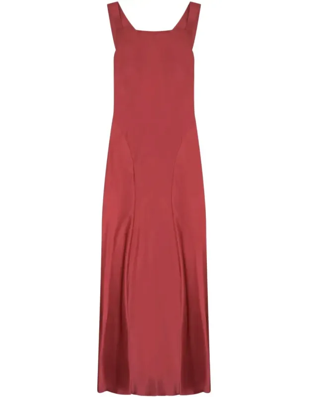 Silk Blend Long Dress