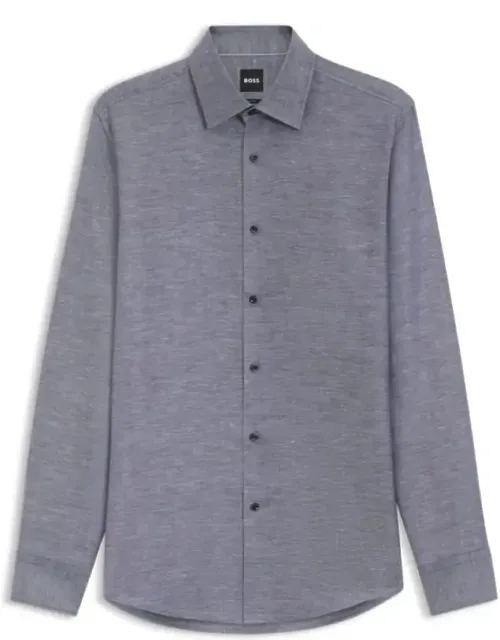 Linen-blend Twill Shirt