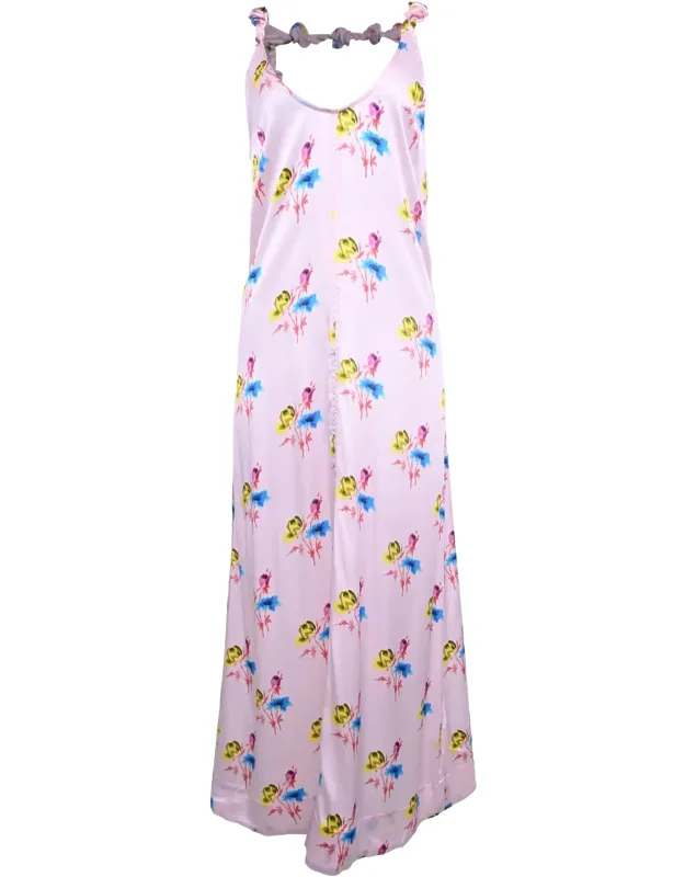Floral Printed Midi Slip Dress